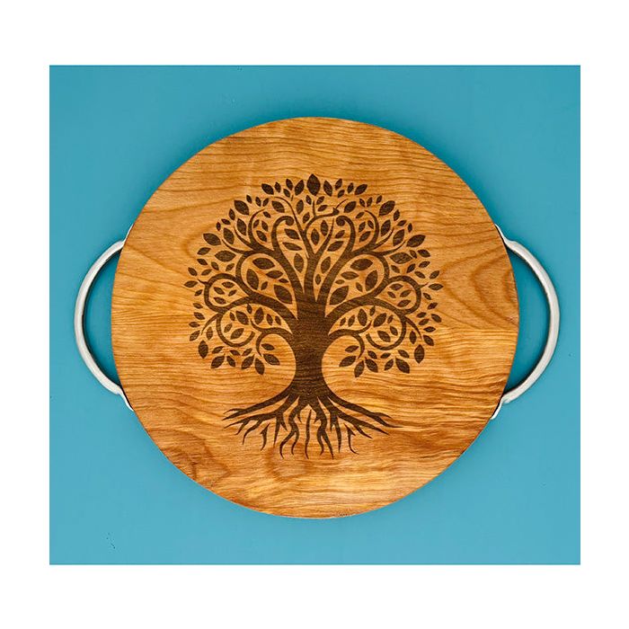 Basic Spirit Wood Board with Pewter Handle