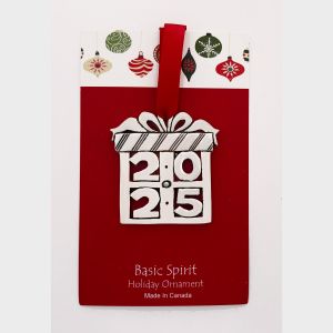 Basic Spirit Pewter Hanging Ornament - Boxed