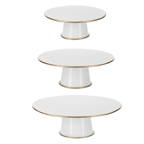 White an Gold Pestal