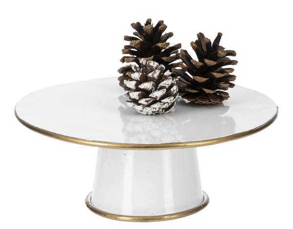 White an Gold Pestal