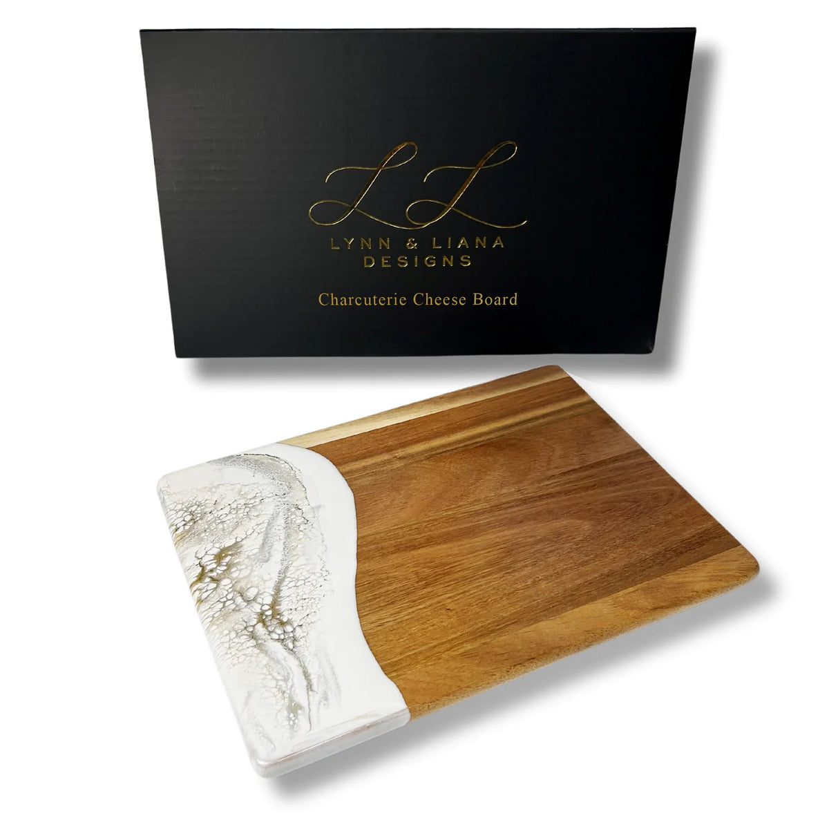 Lynn &amp; Lianna Acacia &amp; Resin Board