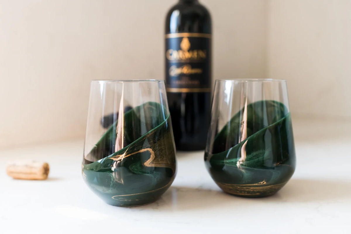 Lynn &amp; Lianna Stemless Glass Set of 2