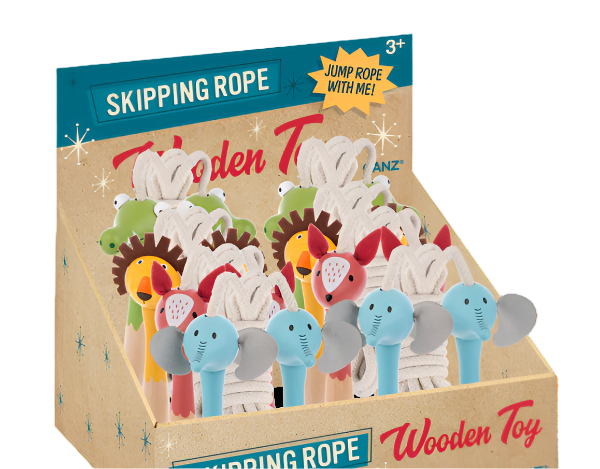 Wooden Animal Skipping Rope