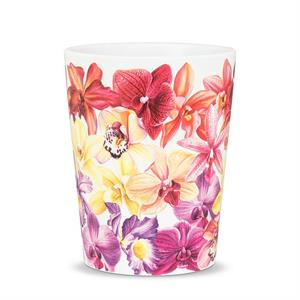 All Over Orchid Design Ceramic Planter
