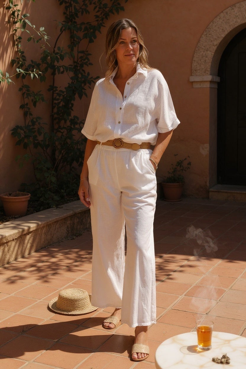 Catherine Lillywhite Linen Pants With Belt