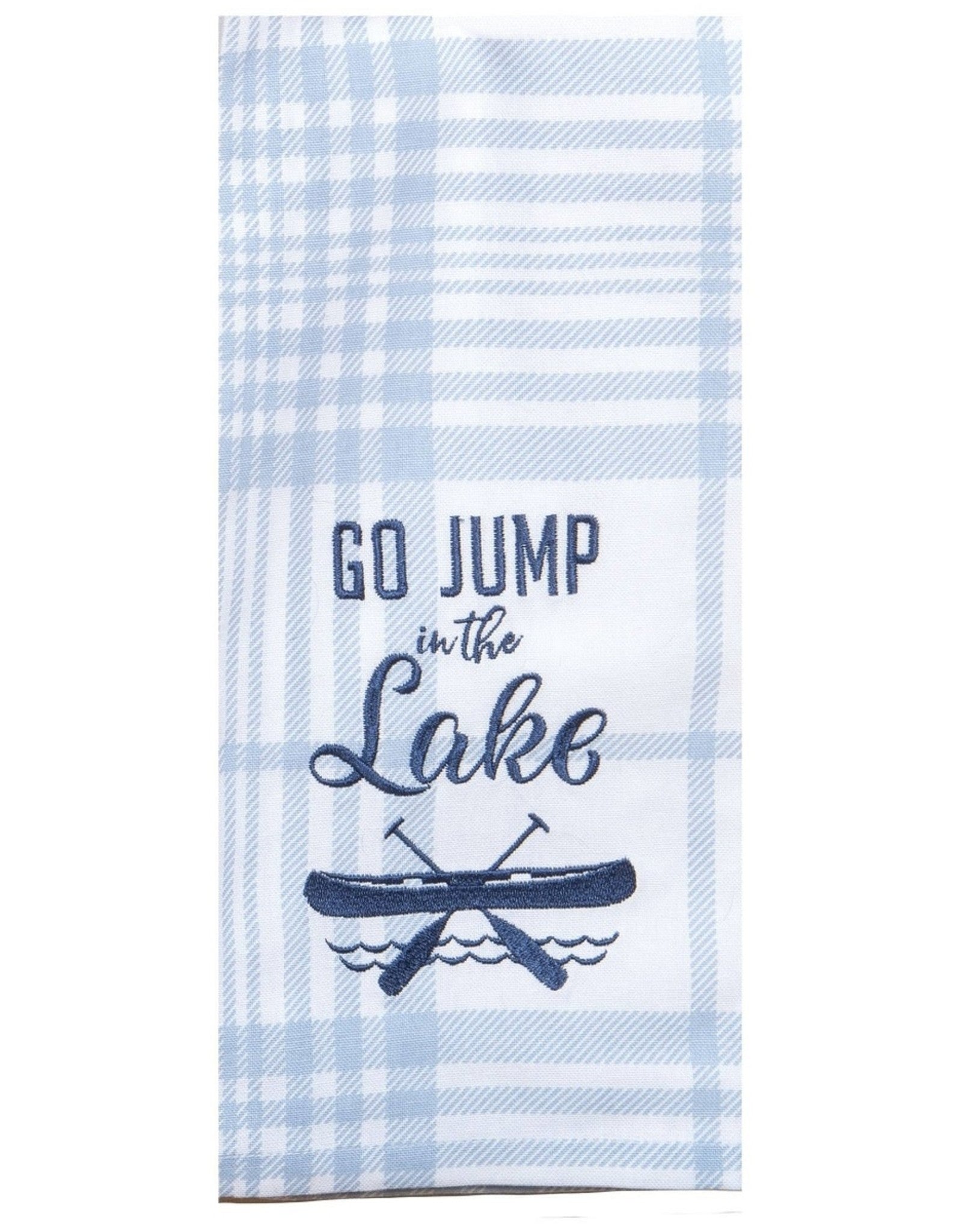 Lake Life Embroidered Tea Towels