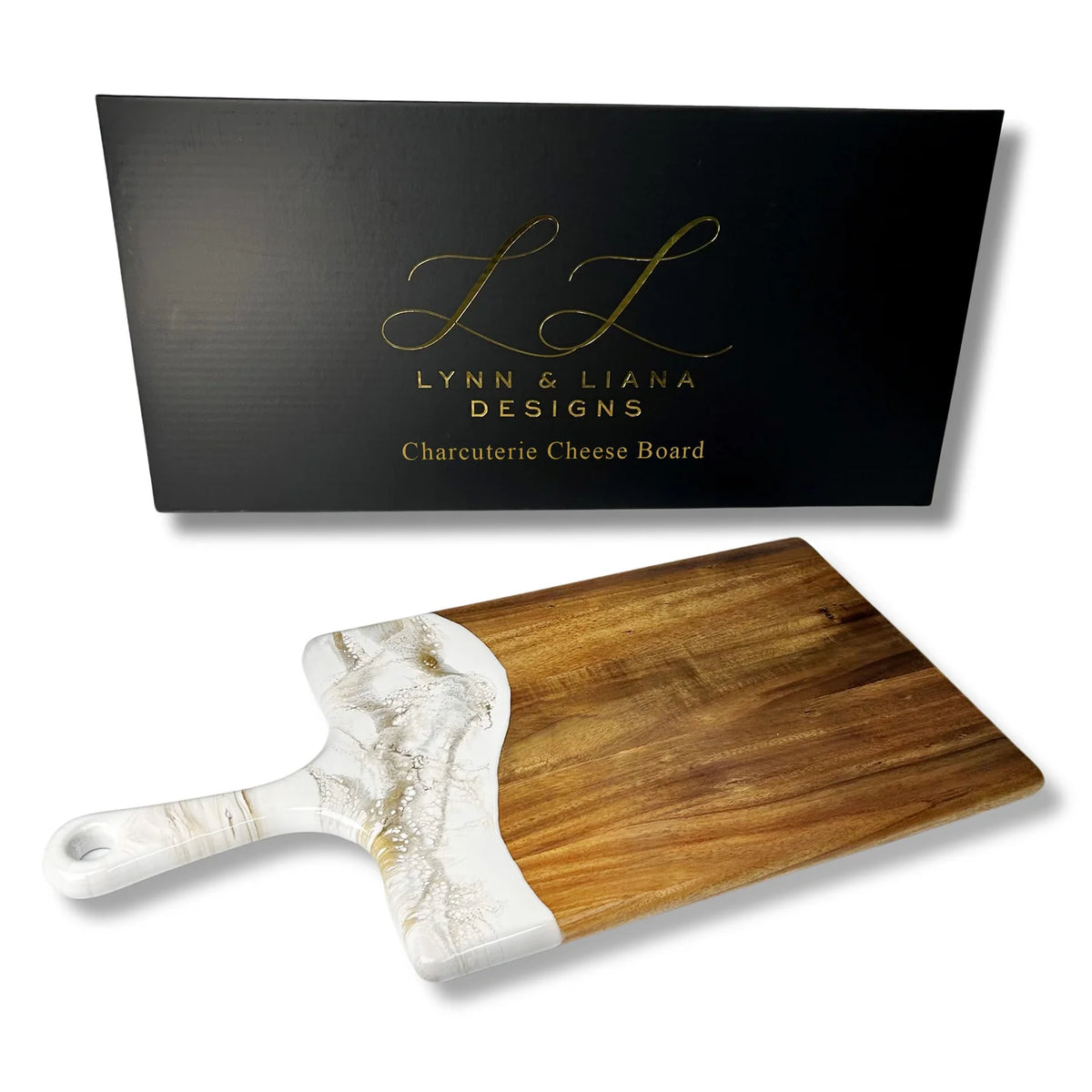 Lynn &amp; Lianna Acacia &amp; Resin Board