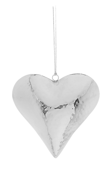 Silver Hammered Ornaments