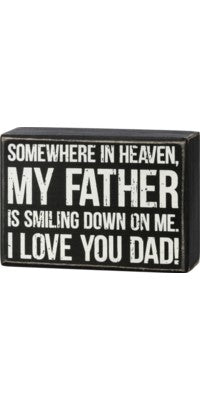 Black &amp; White Box Sign