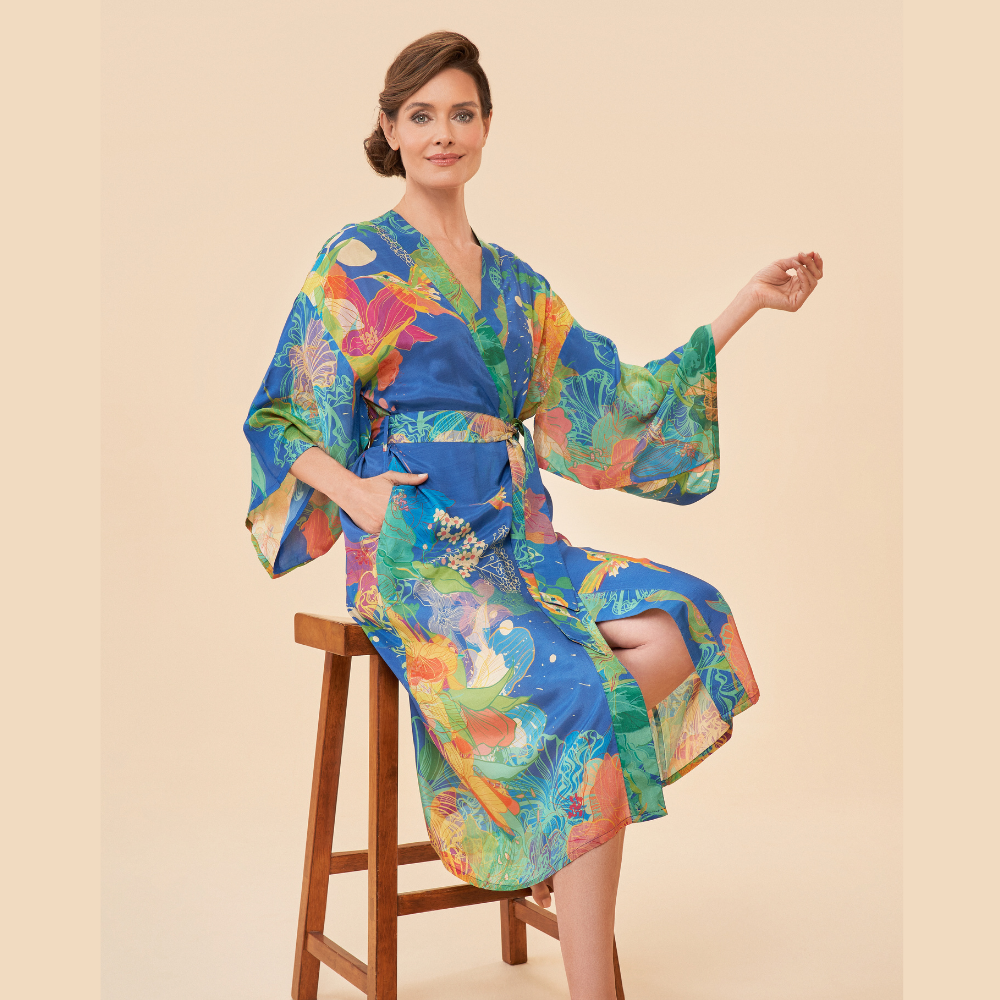 Powder Kimono Gown