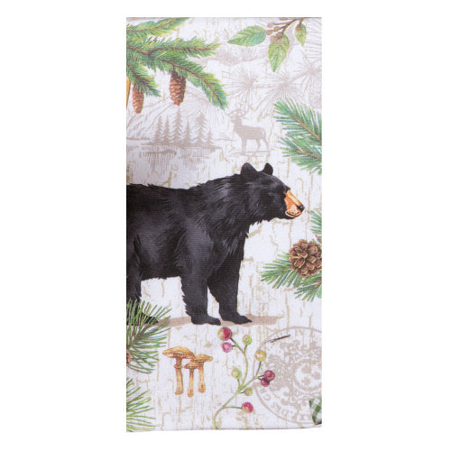 Black Bear And Pinecones Theme Collection