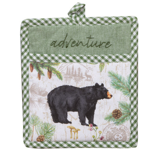 Black Bear And Pinecones Theme Collection