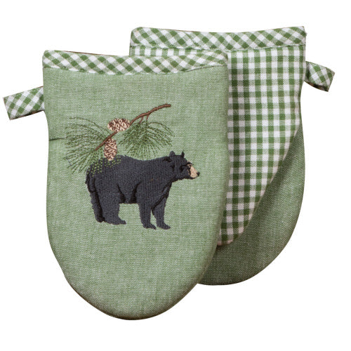 Black Bear And Pinecones Theme Collection