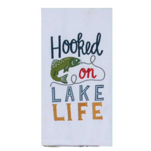 Kay Dee Lake/Fishing Theme Tea Towel