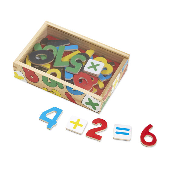 Melissa &amp; Doug Wooden Number &amp; Sign Magnets