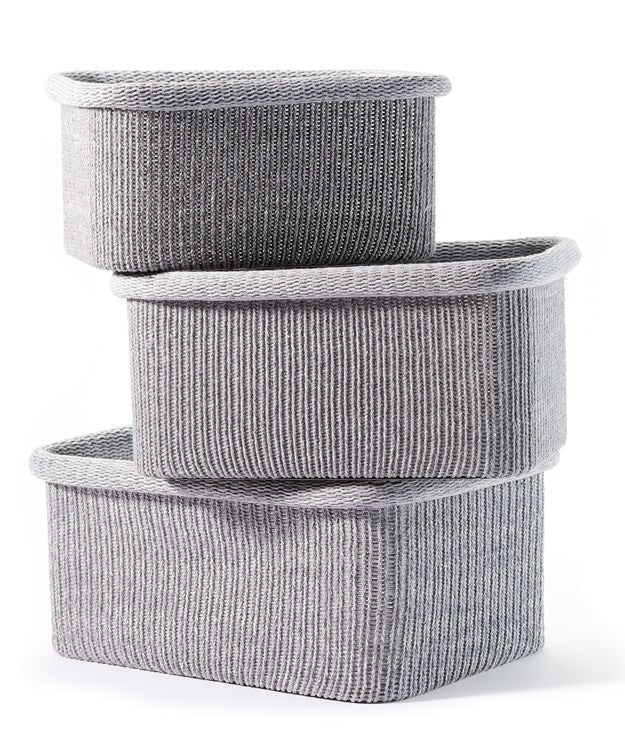 Rectangular Storage Baskets, Set of 3