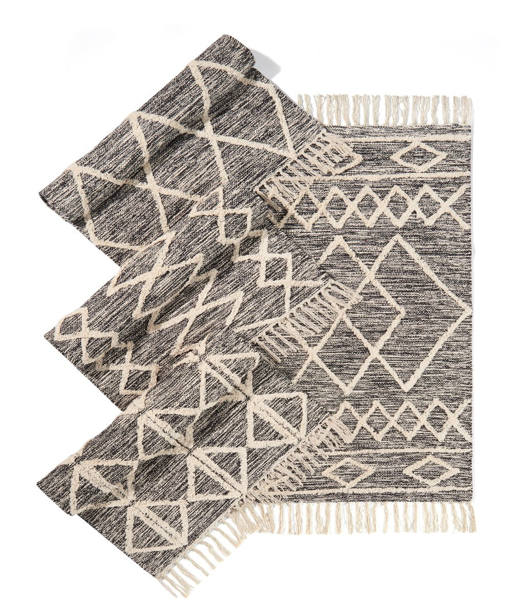Cotton Rug With Fringe