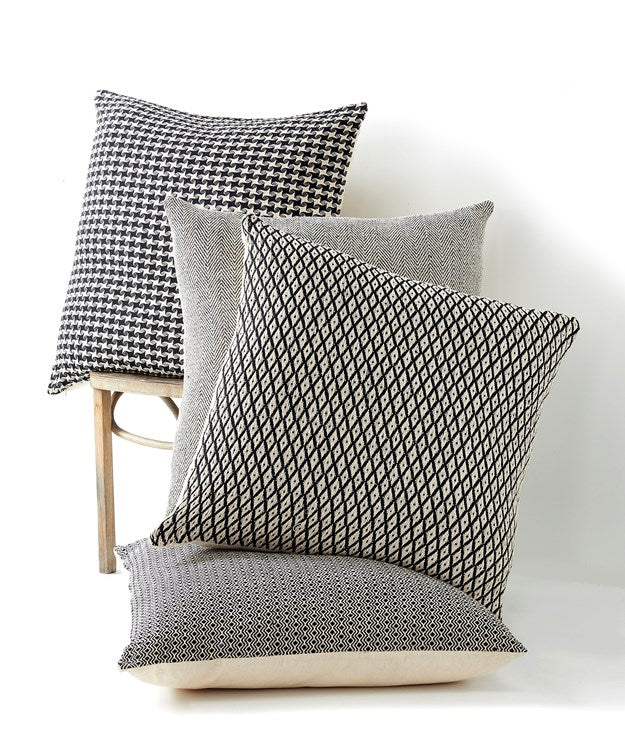 Pillow  Black & Cream Handloom Oversized Pillow