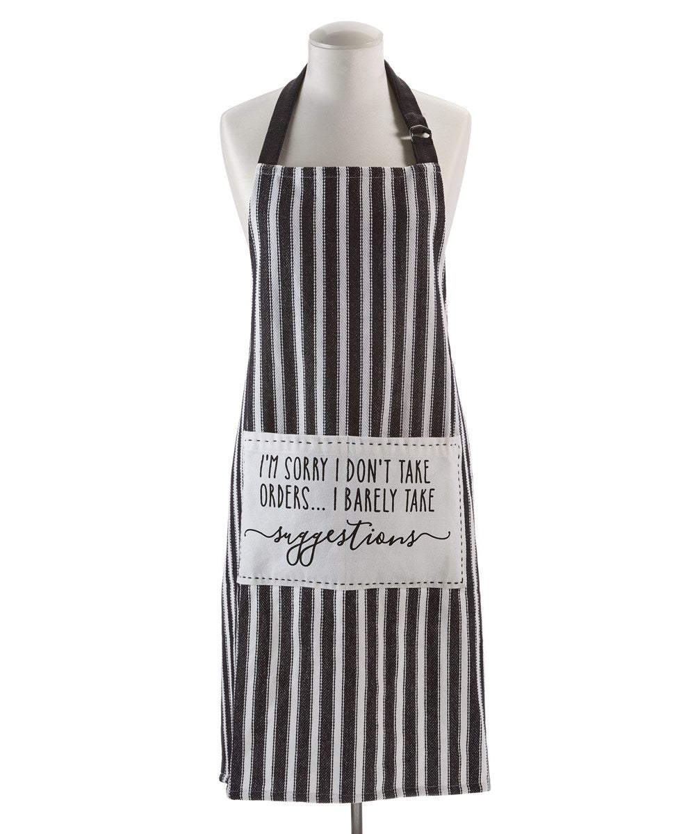 BE OUR GUEST B&W Cotton Sentiment Apron