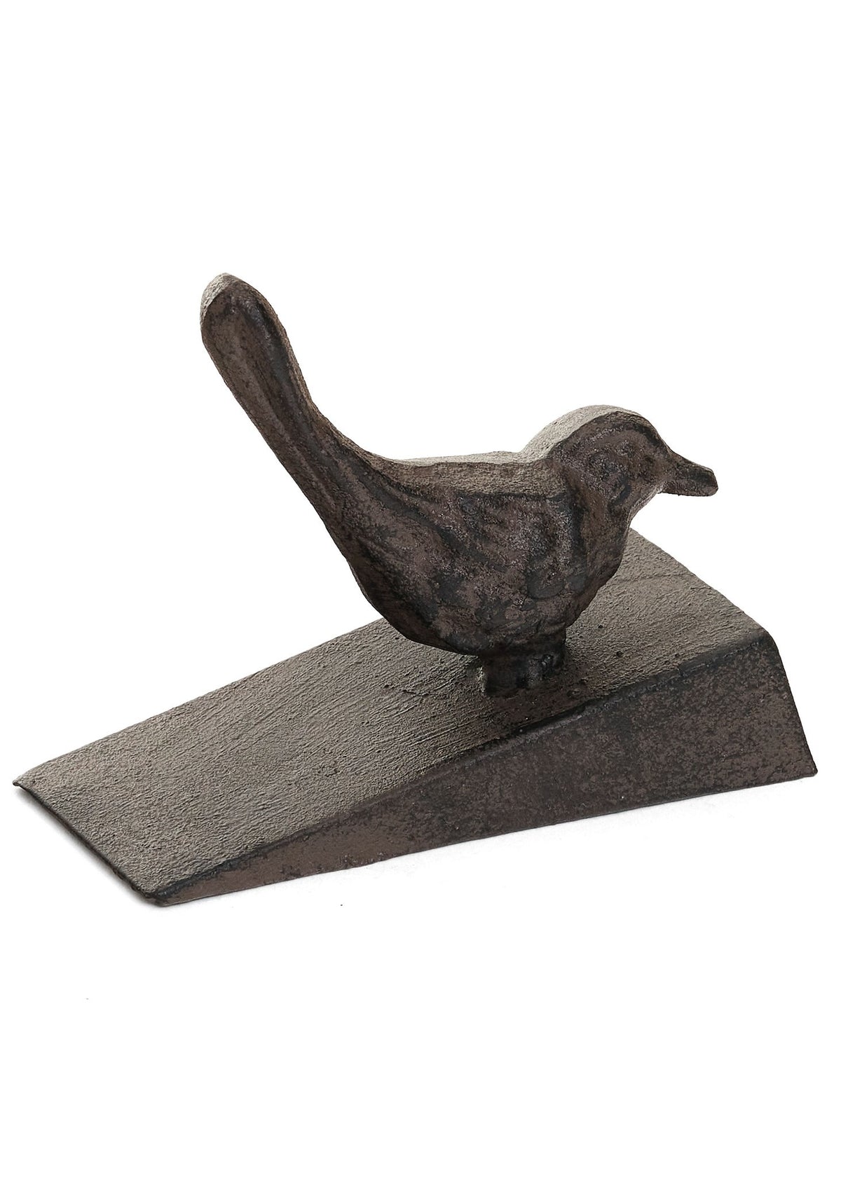 Brown Cast Iron Bird Door Stopper