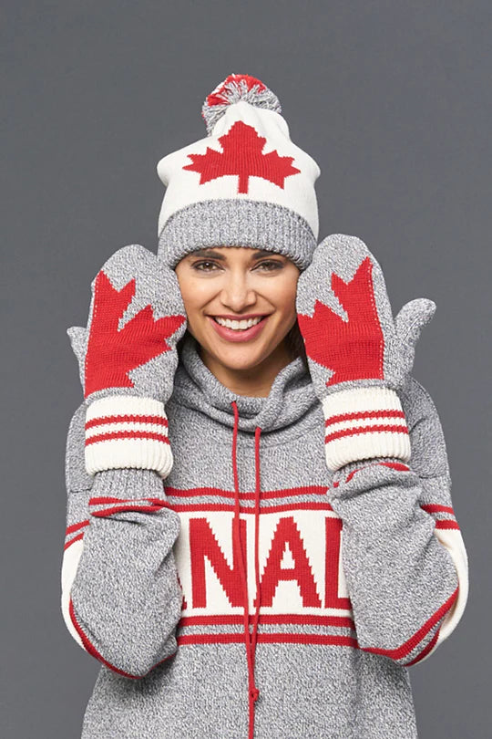 Eco Cotton Maple Leaf  Mitten