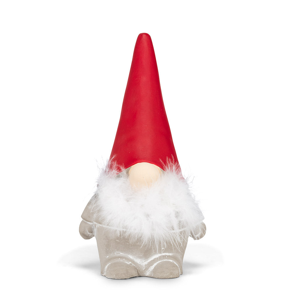 Cement Gnome with Beard Figure
