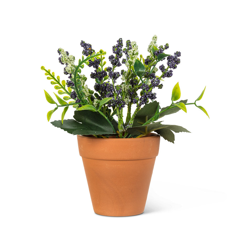 Artificial Flower In Teracotta Pot