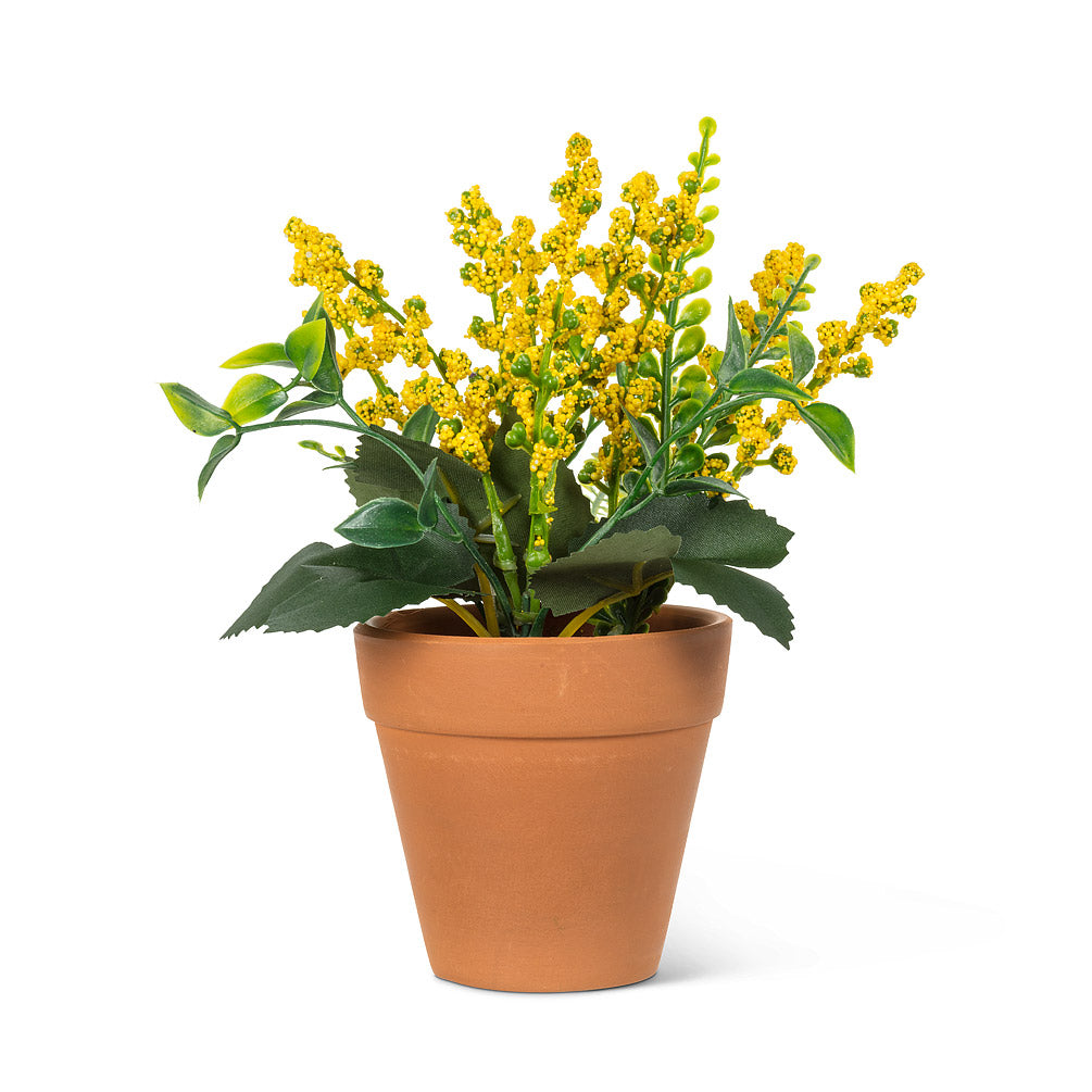 Artificial Flower In Teracotta Pot