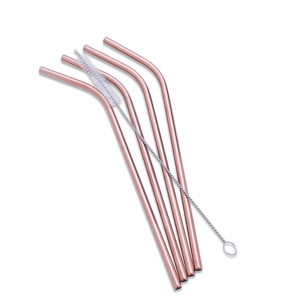 Ecostraws bent with brush
