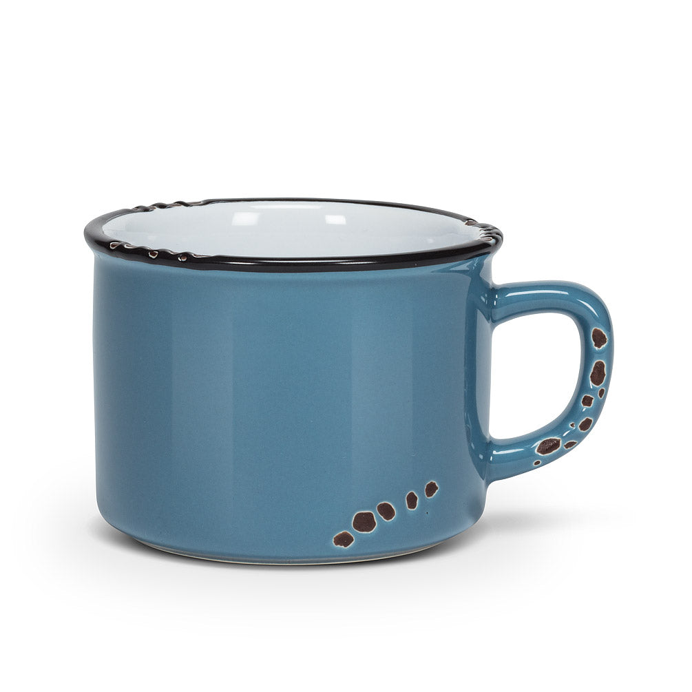 Enamel Look Cappuccino Mug 8oz