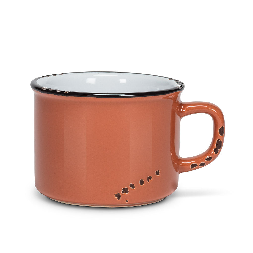 Enamel Look Cappuccino Mug 8oz