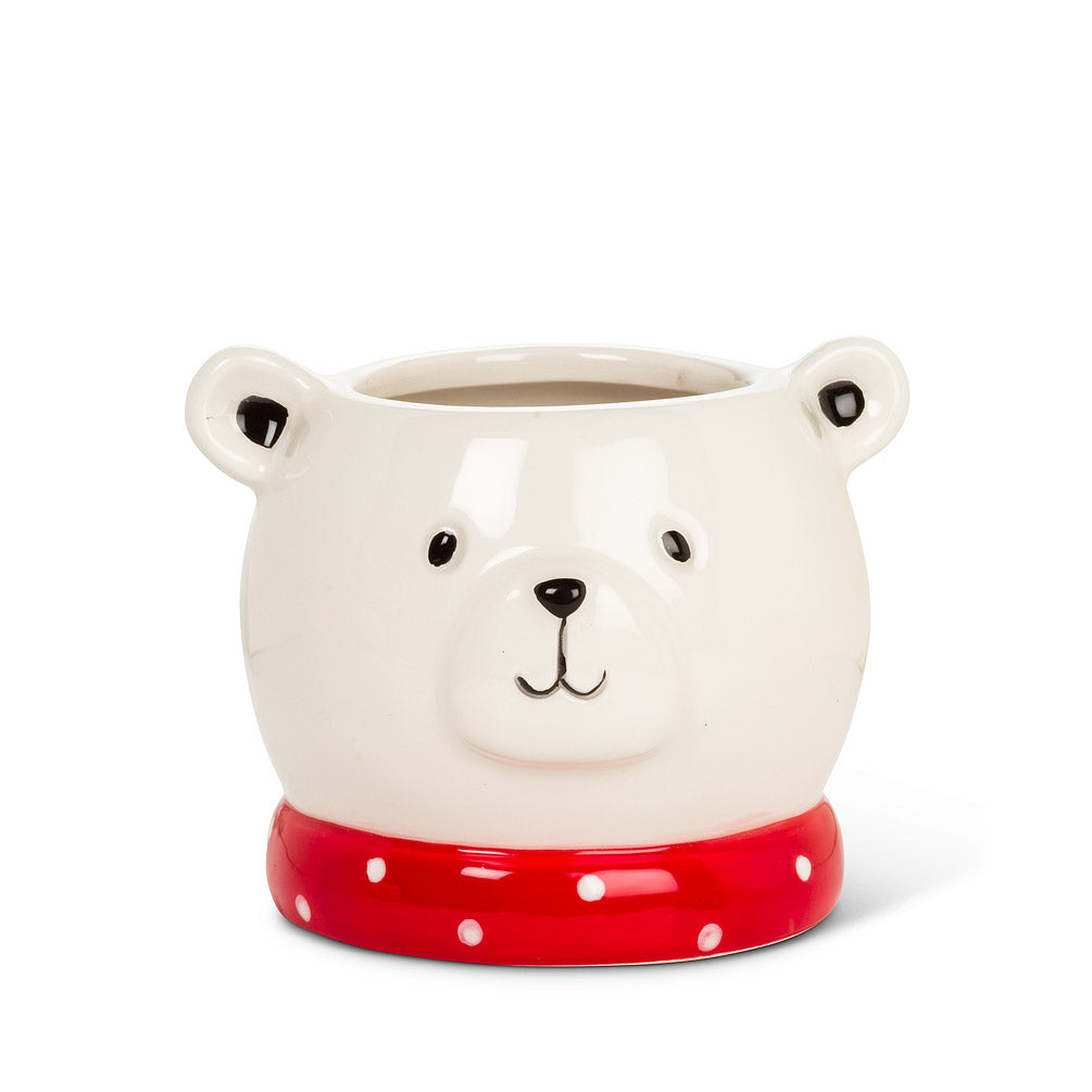 Polar Bear Head Planter
