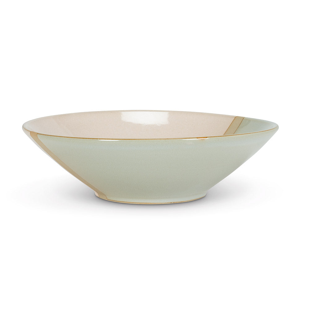 Rustic Style Shallow Serving Bowl