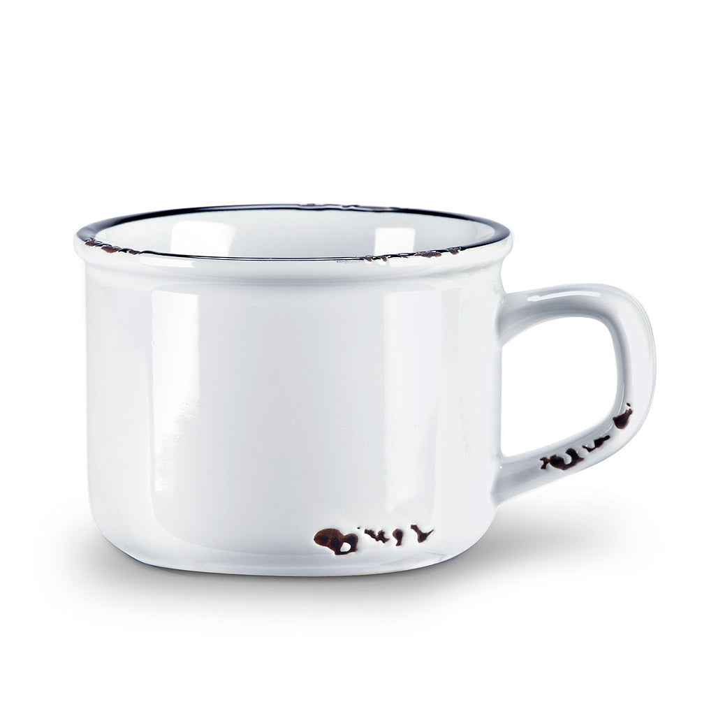 Enamel Look Cappuccino Mug 8oz