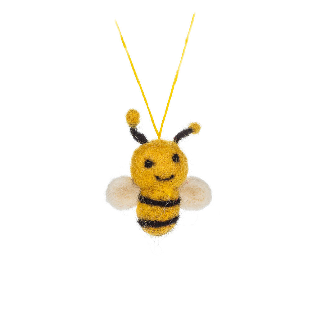 Mini Queen Bee Felted Ornament