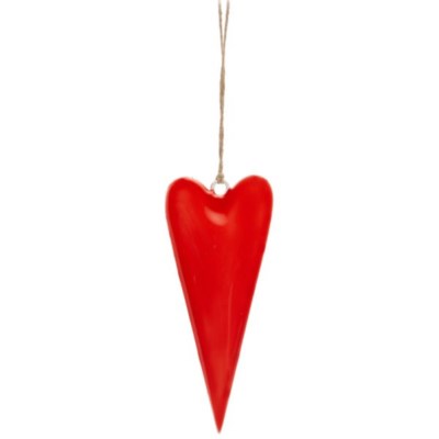 Enamel 7&quot; Heart Ornament