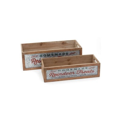 Wooden Box S2 “Homemade Reindeer Treat Box