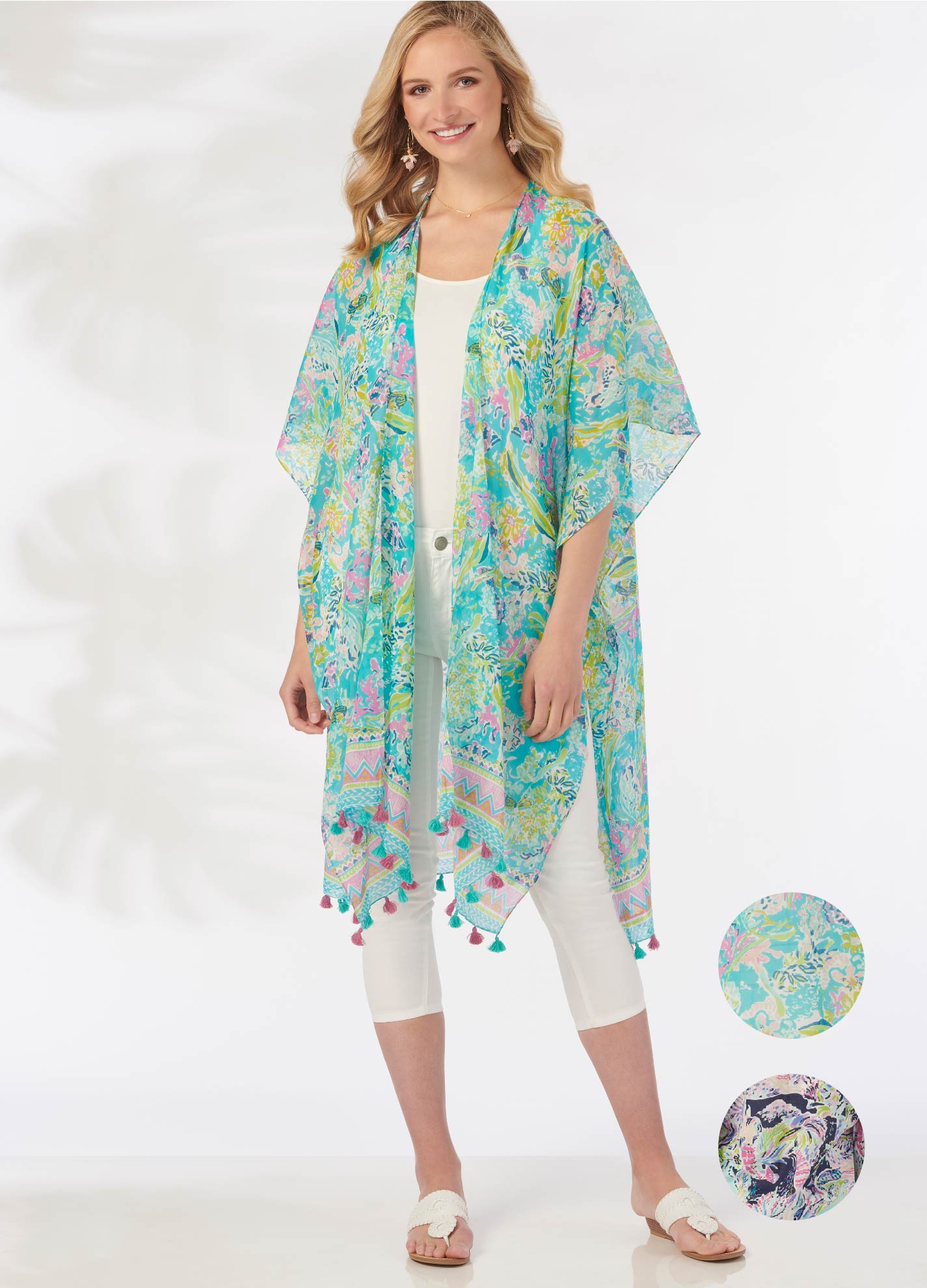 Tropical Printed Kimono