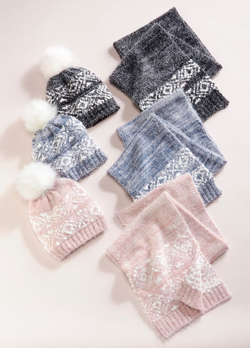 Snowflake Luxe Hat and Scarf
