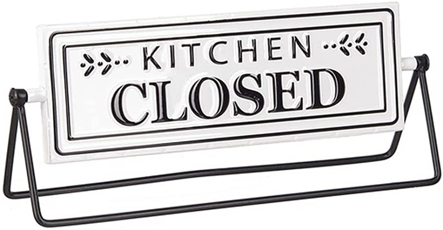 Spinning Sign Kitchen Is Open/Closed