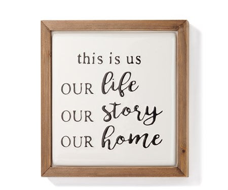 Metal and Wood Wall Art..this is us