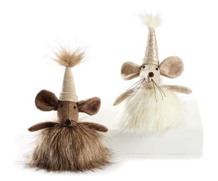 Mouse  with Pom-pom Hat