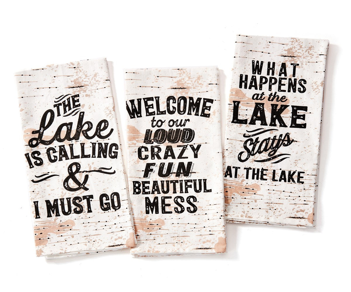 By The Lake Cotton Tea Towel