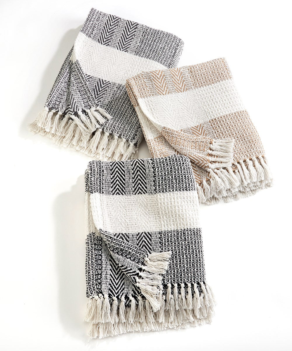 Handloom Fringed Throw