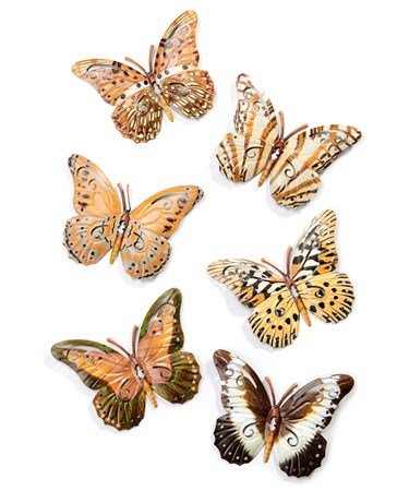 Metal Butterflies Wall Decor