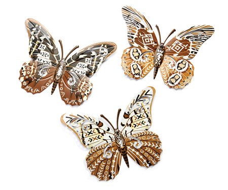Metal Butterflies Wall Decor