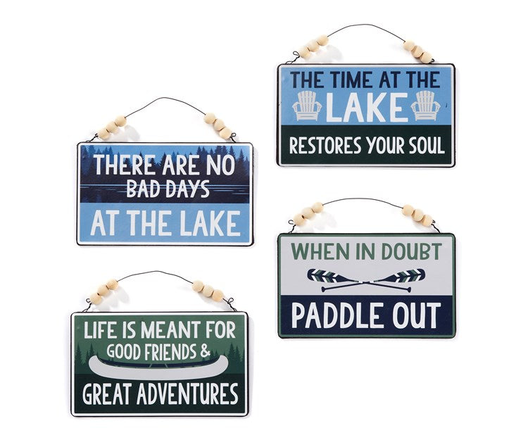 Lake Metal Signs