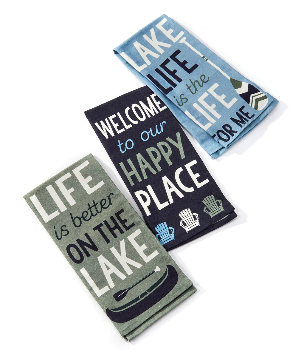 Lake Theme Tea Towel