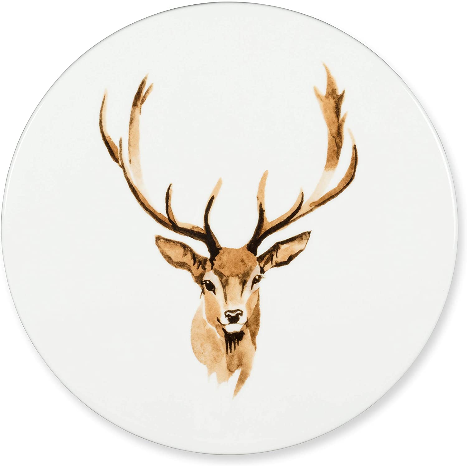 Ceramic Stag Head Designed Trivet