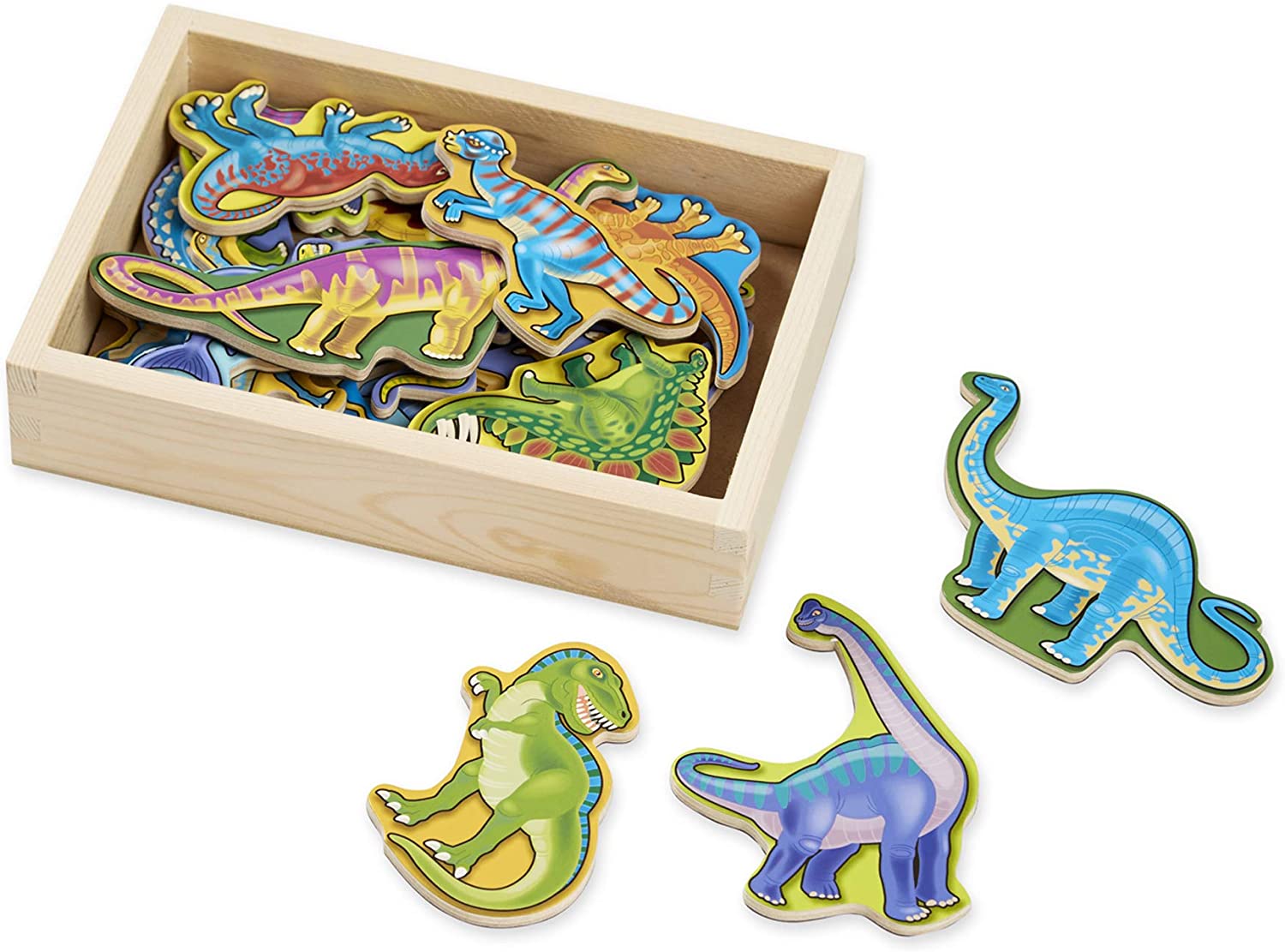 Melissa & Doug Wooden Dinosaur Magnets